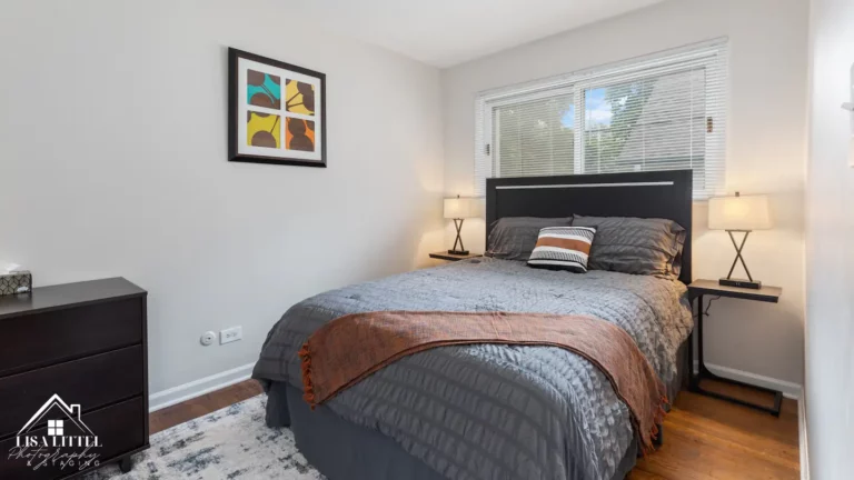 The third bedroom includes a luxurious queen mattress, touch control lamps with USB charging, and a 3-drawer dresser.